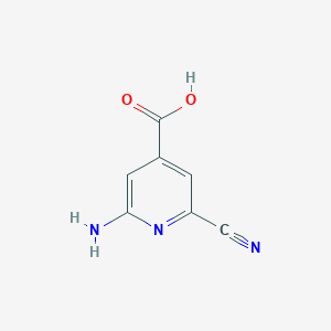 2-Amino-6-cyanoisonicotinic acid - 