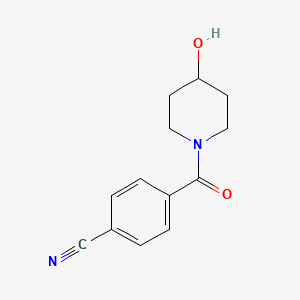 4-(4-Hydroxypiperidine-1-carbonyl)benzonitrile - 