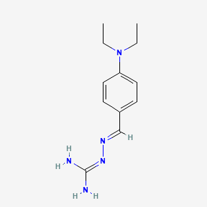 Hydrazinecarboximidamide, 2-((4-(diethylamino)phenyl)methylene)- - 102632-29-1