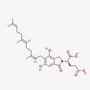 (S)-2-[1,3-dihydro-4,6-dihydroxy-1-oxo-5-(3,7,11-trimethyl-2,6,10-dodecatrien-1-yl)-2H-isoindol-2-yl]-Pentanedioic acid - 