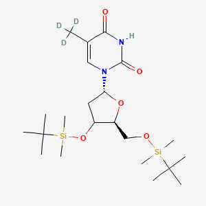 3',5'-Bis-O-(tert-butyldimethylsilyl)thymidine-d3 - 