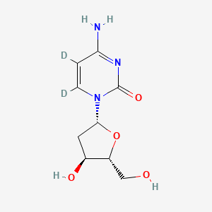 4-amino-5,6-dideuterio-1-[(2R,4S,5R)-4-hydroxy-5-(hydroxymethyl)oxolan-2-yl]pyrimidin-2-one - 