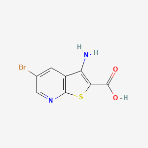 3-Amino-5-bromothieno[2,3-b]pyridine-2-carboxylic acid - 