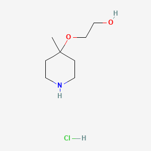 2-[(4-Methylpiperidin-4-yl)oxy]ethan-1-ol hydrochloride - 