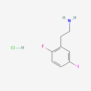 2-(2-Fluoro-5-iodophenyl)ethan-1-amine hydrochloride - 2866318-17-2