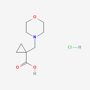 1-[(Morpholin-4-yl)methyl]cyclopropane-1-carboxylic acid hydrochloride - 