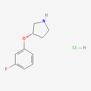 (3S)-3-(3-fluorophenoxy)pyrrolidine hydrochloride - 