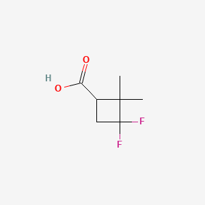 3,3-Difluoro-2,2-dimethylcyclobutane-1-carboxylic acid - 2913268-63-8