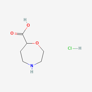 1,4-Oxazepane-7-carboxylic acid hydrochloride - 2749686-97-1