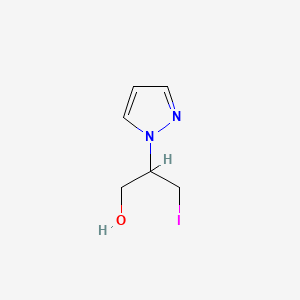 3-iodo-2-(1H-pyrazol-1-yl)propan-1-ol - 