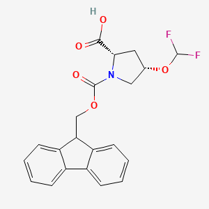 (2S,4S)-4-(difluoromethoxy)-1-{[(9H-fluoren-9-yl)methoxy]carbonyl}pyrrolidine-2-carboxylic acid - 