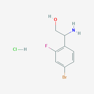 2-Amino-2-(4-bromo-2-fluorophenyl)ethan-1-ol hydrochloride - 