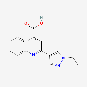 2-(1-ethyl-1H-pyrazol-4-yl)quinoline-4-carboxylic acid - 956364-45-7