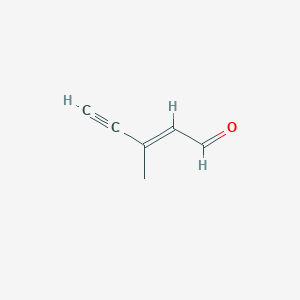 (E)-3-methylpent-2-en-4-ynal - 