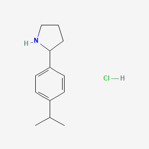 2-[4-(Propan-2-yl)phenyl]pyrrolidine hydrochloride - 
