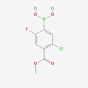 (5-Chloro-2-fluoro-4-(methoxycarbonyl)phenyl)boronic acid - 