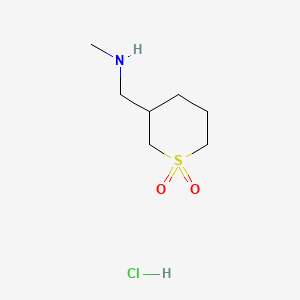 3-[(Methylamino)methyl]-1lambda6-thiane-1,1-dione hydrochloride - 