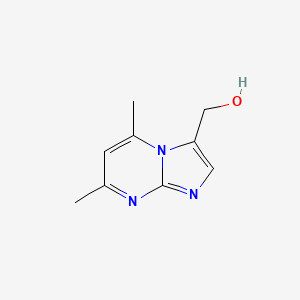 {5,7-Dimethylimidazo[1,2-a]pyrimidin-3-yl}methanol - 