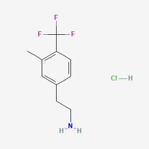 2-[3-Methyl-4-(trifluoromethyl)phenyl]ethan-1-amine hydrochloride - 