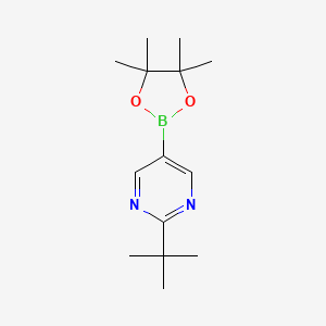 2-(tert-Butyl)-5-(4,4,5,5-tetramethyl-1,3,2-dioxaborolan-2-yl)pyrimidine - 