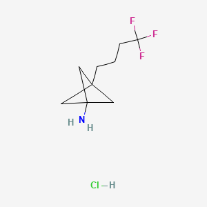 3-(4,4,4-Trifluorobutyl)bicyclo[1.1.1]pentan-1-amine hydrochloride - 