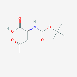 (2R)-2-{[(tert-butoxy)carbonyl]amino}-4-oxopentanoic acid - 1217714-88-9