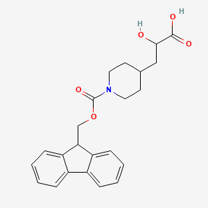 3-(1-{[(9H-fluoren-9-yl)methoxy]carbonyl}piperidin-4-yl)-2-hydroxypropanoic acid - 