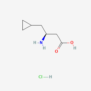(3S)-3-amino-4-cyclopropylbutanoic acid hydrochloride - 