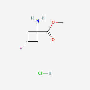 Methyl 1-amino-3-fluorocyclobutane-1-carboxylate hydrochloride - 