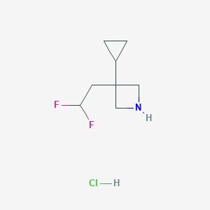 3-Cyclopropyl-3-(2,2-difluoroethyl)azetidine hydrochloride - 