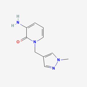 3-Amino-1-((1-methyl-1h-pyrazol-4-yl)methyl)pyridin-2(1h)-one - 