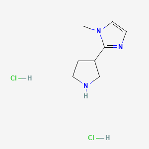 1-methyl-2-(pyrrolidin-3-yl)-1H-imidazole dihydrochloride - 