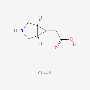 2-[(1R,5S,6R)-3-azabicyclo[3.1.0]hexan-6-yl]acetic acid hydrochloride - 