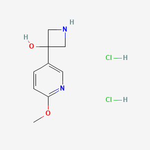 3-(6-Methoxypyridin-3-yl)azetidin-3-ol dihydrochloride - 