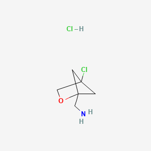 1-{4-Chloro-2-oxabicyclo[2.1.1]hexan-1-yl}methanamine hydrochloride - 