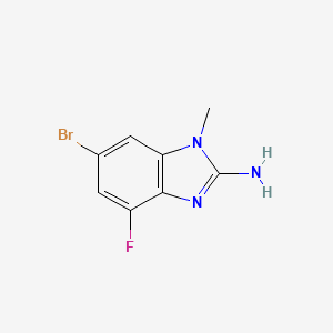 6-bromo-4-fluoro-1-methyl-1H-1,3-benzodiazol-2-amine - 