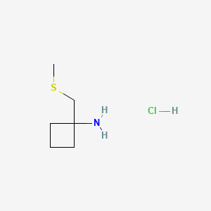 1-[(Methylsulfanyl)methyl]cyclobutan-1-amine hydrochloride - 