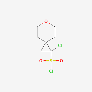 1-Chloro-6-oxaspiro[2.5]octane-1-sulfonyl chloride - 