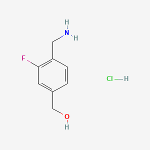 [4-(Aminomethyl)-3-fluorophenyl]methanol hydrochloride - 