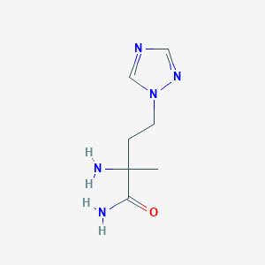 2-Amino-2-methyl-4-(1h-1,2,4-triazol-1-yl)butanamide - 