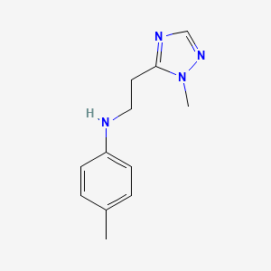 4-Methyl-N-(2-(1-methyl-1h-1,2,4-triazol-5-yl)ethyl)aniline - 