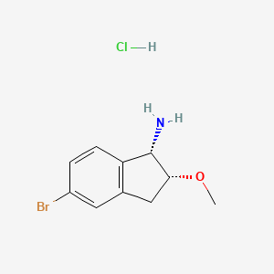 rac-(1R,2S)-5-bromo-2-methoxy-2,3-dihydro-1H-inden-1-amine hydrochloride, cis - 
