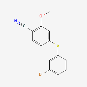 4-[(3-Bromophenyl)sulfanyl]-2-methoxybenzonitrile - 