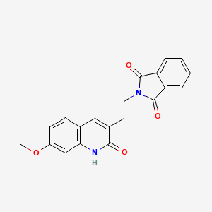 2-[2-(7-methoxy-2-oxo-1H-quinolin-3-yl)ethyl]isoindole-1,3-dione - 