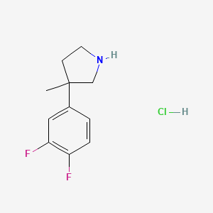 3-(3,4-Difluorophenyl)-3-methylpyrrolidine hydrochloride - 