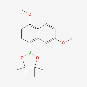 2-(4,7-Dimethoxynaphthalen-1-yl)-4,4,5,5-tetramethyl-1,3,2-dioxaborolane - 