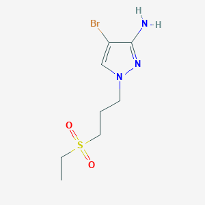 4-Bromo-1-(3-(ethylsulfonyl)propyl)-1h-pyrazol-3-amine - 