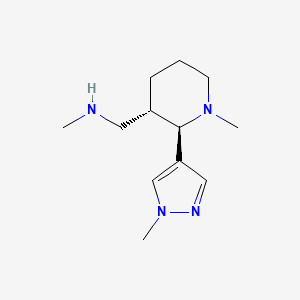 methyl({[(2R,3S)-1-methyl-2-(1-methyl-1H-pyrazol-4-yl)piperidin-3-yl]methyl})amine - 