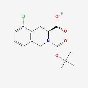 (3S)-2-[(tert-butoxy)carbonyl]-5-chloro-1,2,3,4-tetrahydroisoquinoline-3-carboxylic acid - 