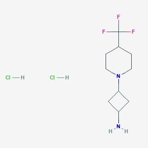 3-[4-(trifluoromethyl)piperidin-1-yl]cyclobutan-1-amine dihydrochloride, Mixture of diastereomers - 